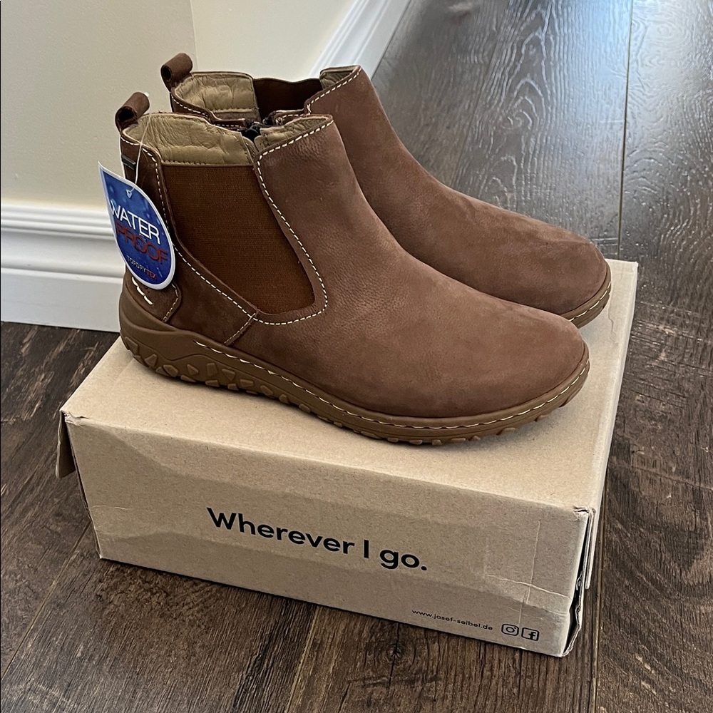 Josef Seibel Chestnut Ankle Booties